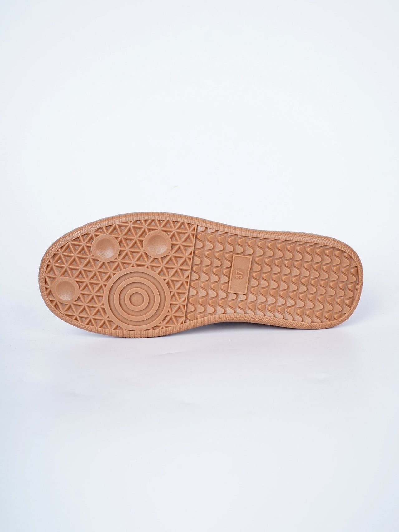 Vagen Leather Leopard Patchwork Flat Sneakers