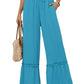 Women's Drawstring Wide-Leg Trousers