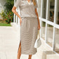 Maritime Stripe Polo and Maxi Skirt Co-Ord Set