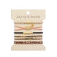 Boho 2-in-1 Hair Tie & Bracelet Set (5-Piece Pack)