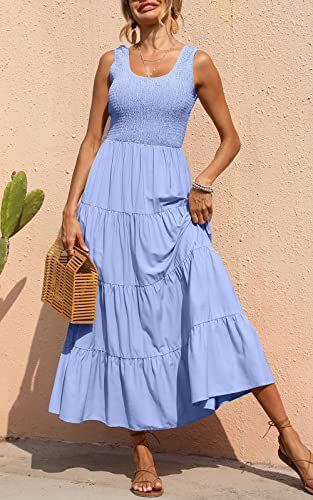 Solid Color Pleated Dress