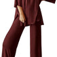 Loose T Side Pocket Sleepwear Set