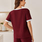 Cozy Ribbed Contrast Lounge Set
