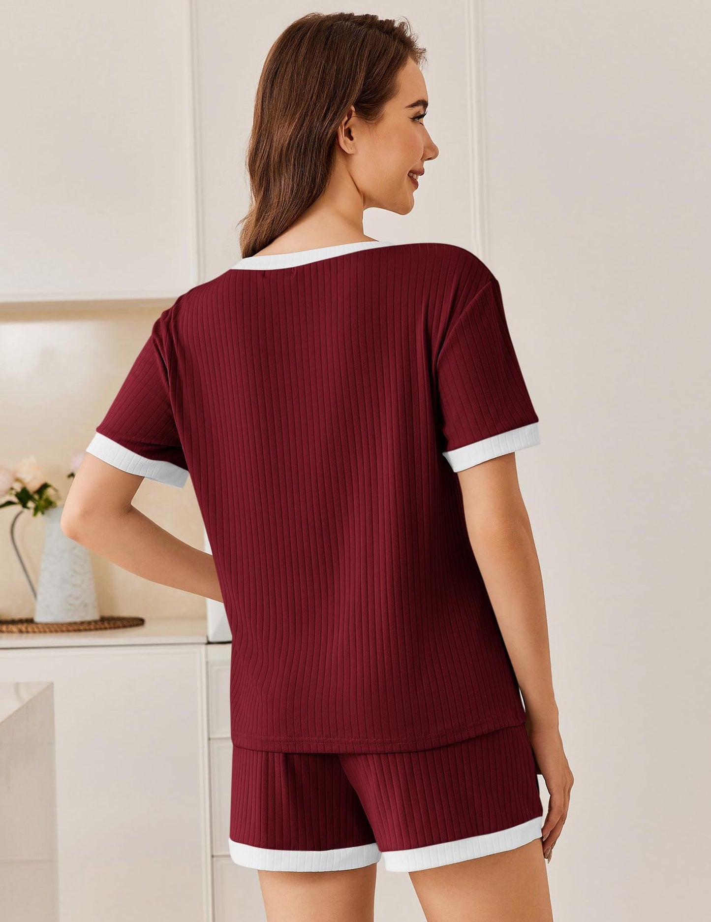 Cozy Ribbed Contrast Lounge Set