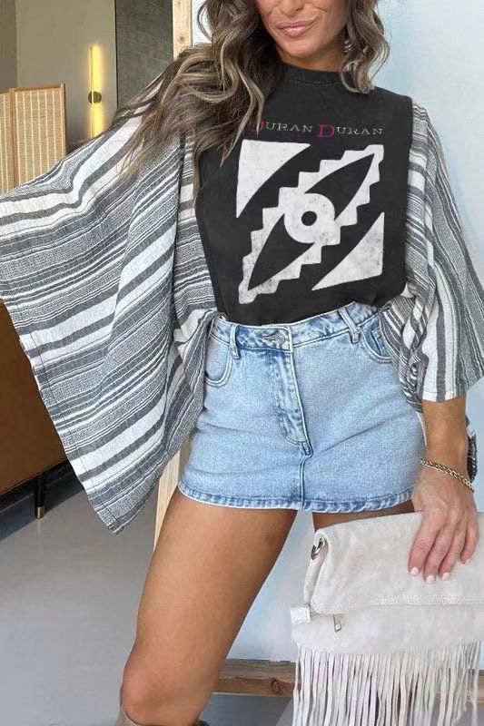 Loose Printed Top for Women