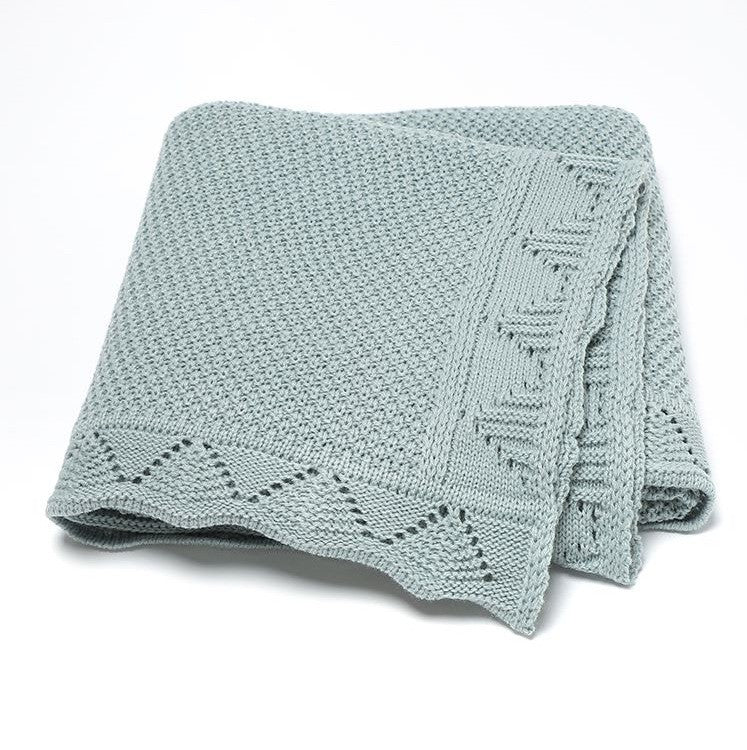 Embroidered Logo Blanket Knitted Swaddle/Wrap for Boys & Girls