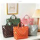 Polka Dot Durable Waterproof PVC Tote Bag