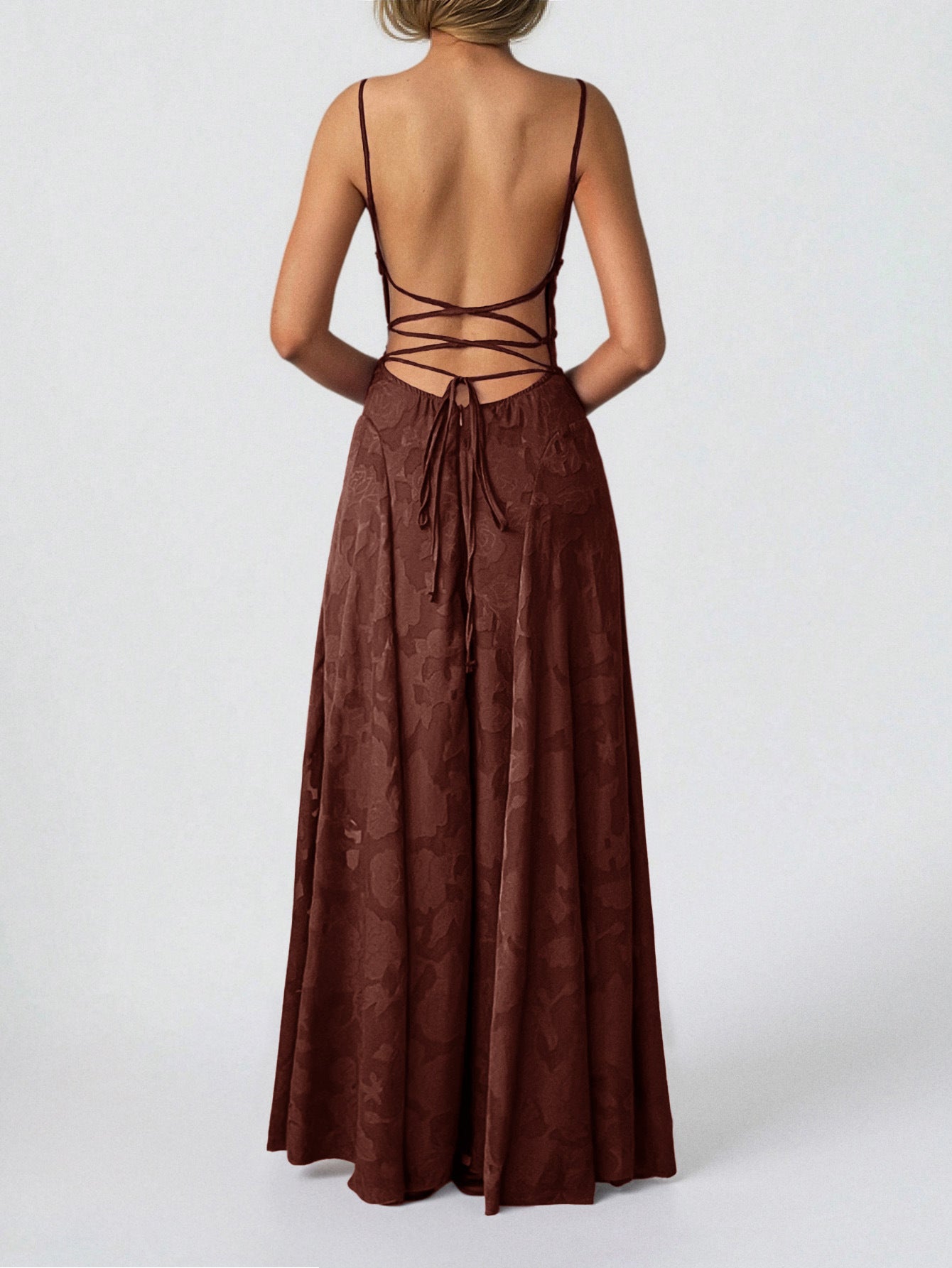 Floral Spaghetti Strap Maxi Dress
