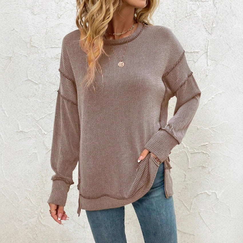 Slit Loose Sweatshirt