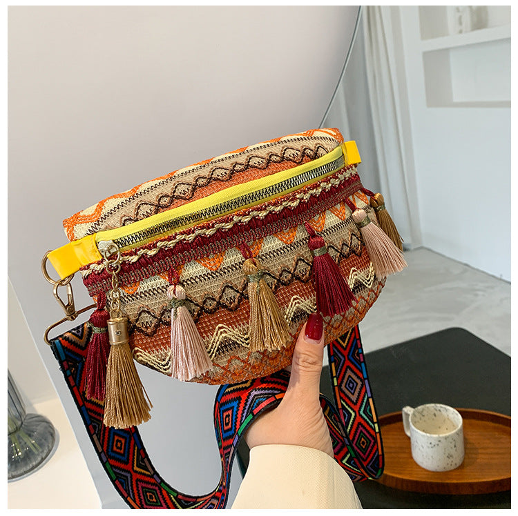 Fashion Ladies Colorful Chest Bag-yellow