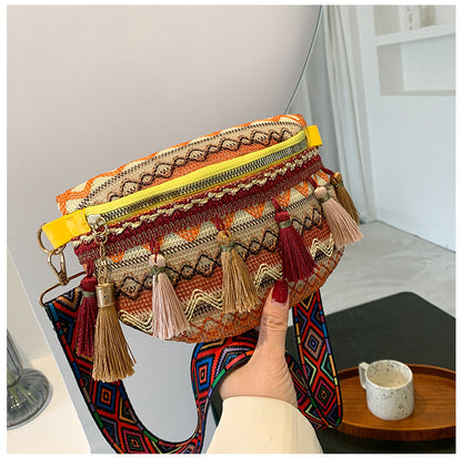 Fashion Ladies Colorful Chest Bag-yellow