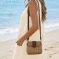 Waffle Knit V-Neck Shift Dress