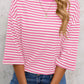 Striped Back Bow Tie T-Shirt