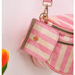 Striped Crossbody Belt Bag with Coin Pouch