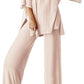 Loose T Side Pocket Sleepwear Set