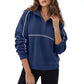 Piped Quarter Zip Pullover