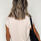 Quarter Zip Sleeveless Top Drawstring Shorts Casual 2pcs Outfit