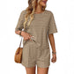 Stripe Crewneck Lounge Set