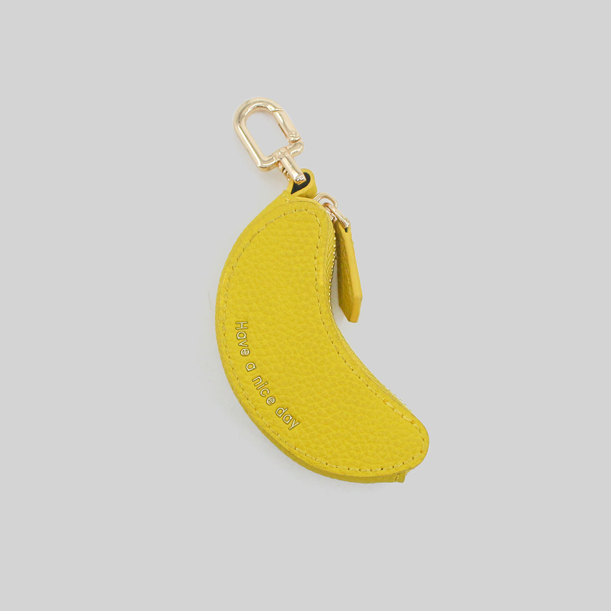 Fruit-Shaped Mini Coin Purse Keychain - Portable PU Leather Wallet & Bag Charm