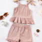 Newborn Sleeveless Lace-Edged Set