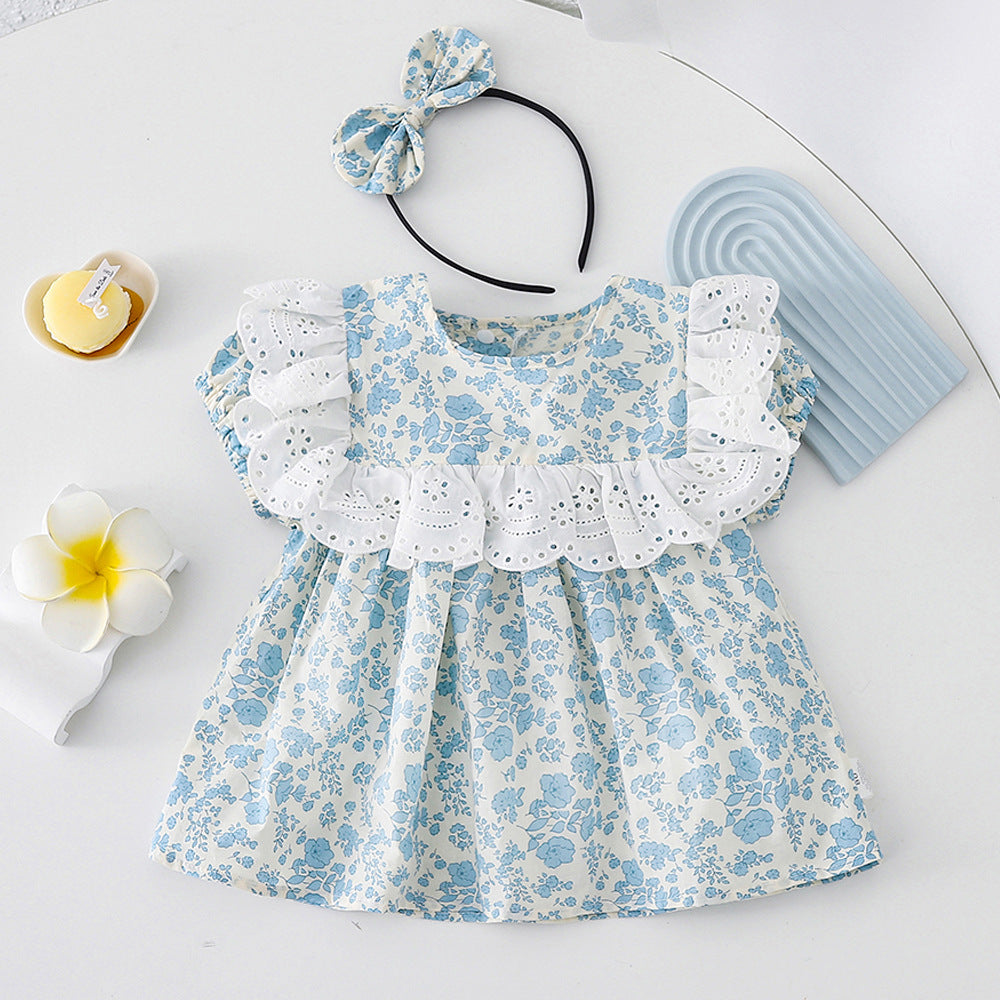2pcs Set Baby Girls Summer Romper / Dress
