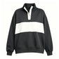 Custom Name Preppy Style Quarter-Snap Sweatshirt