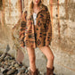 Aztec Print Sherpa Jacket