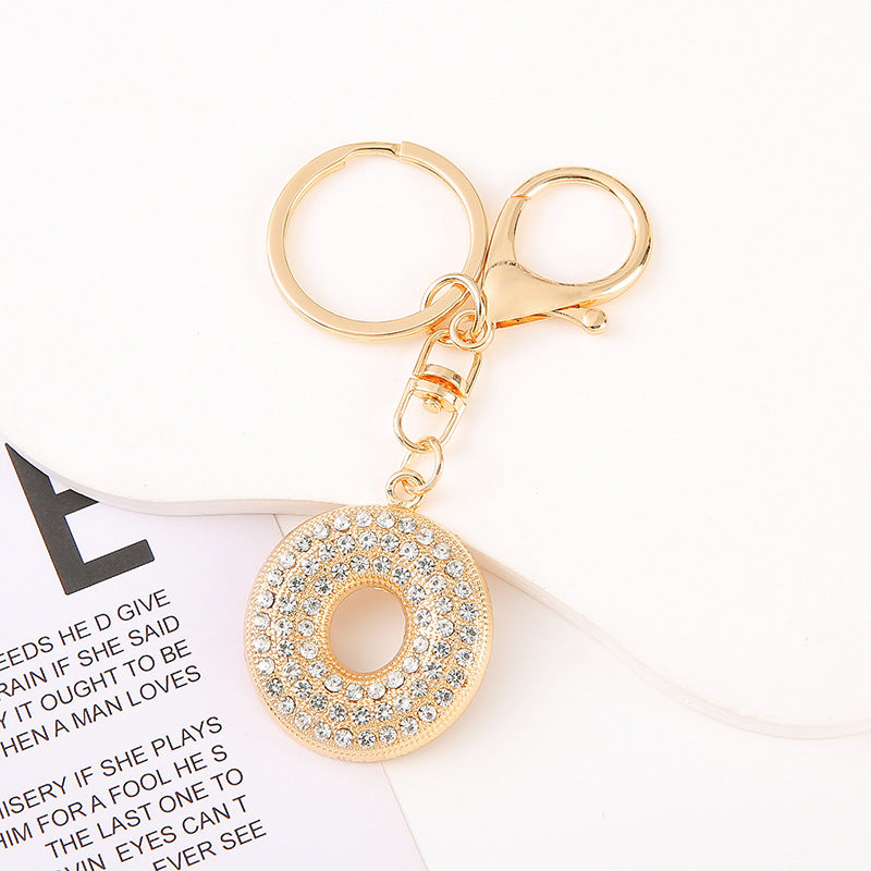 Cute Initial Letter Keychain Backpack Charms