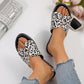 Leopard H Upper Flat Fashion Slippers