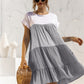 Color Block Pleated Oversized Dress-10 Colors