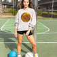 Sequin Basketball Patch Sweatshirt