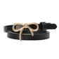 Bow Buckle Skinny Belt