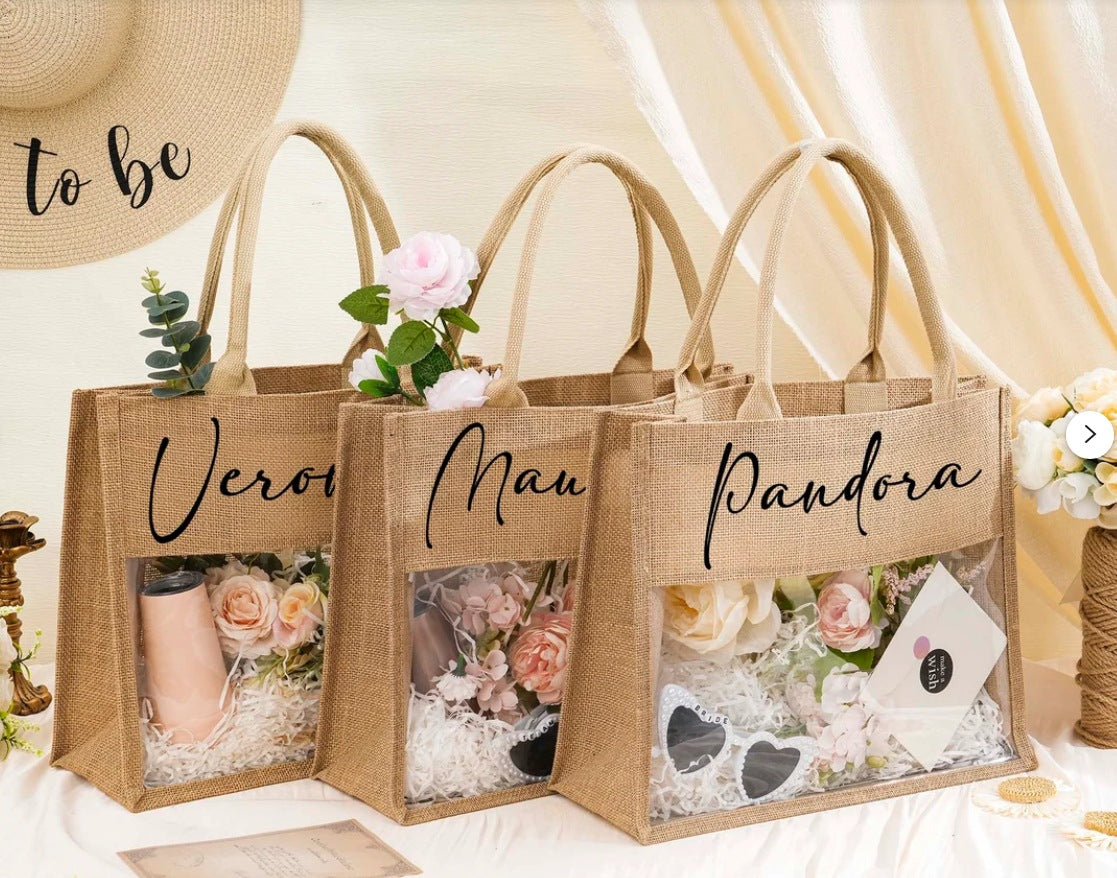 Personalized Transparent Tote Bag