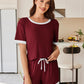 Cozy Ribbed Contrast Lounge Set
