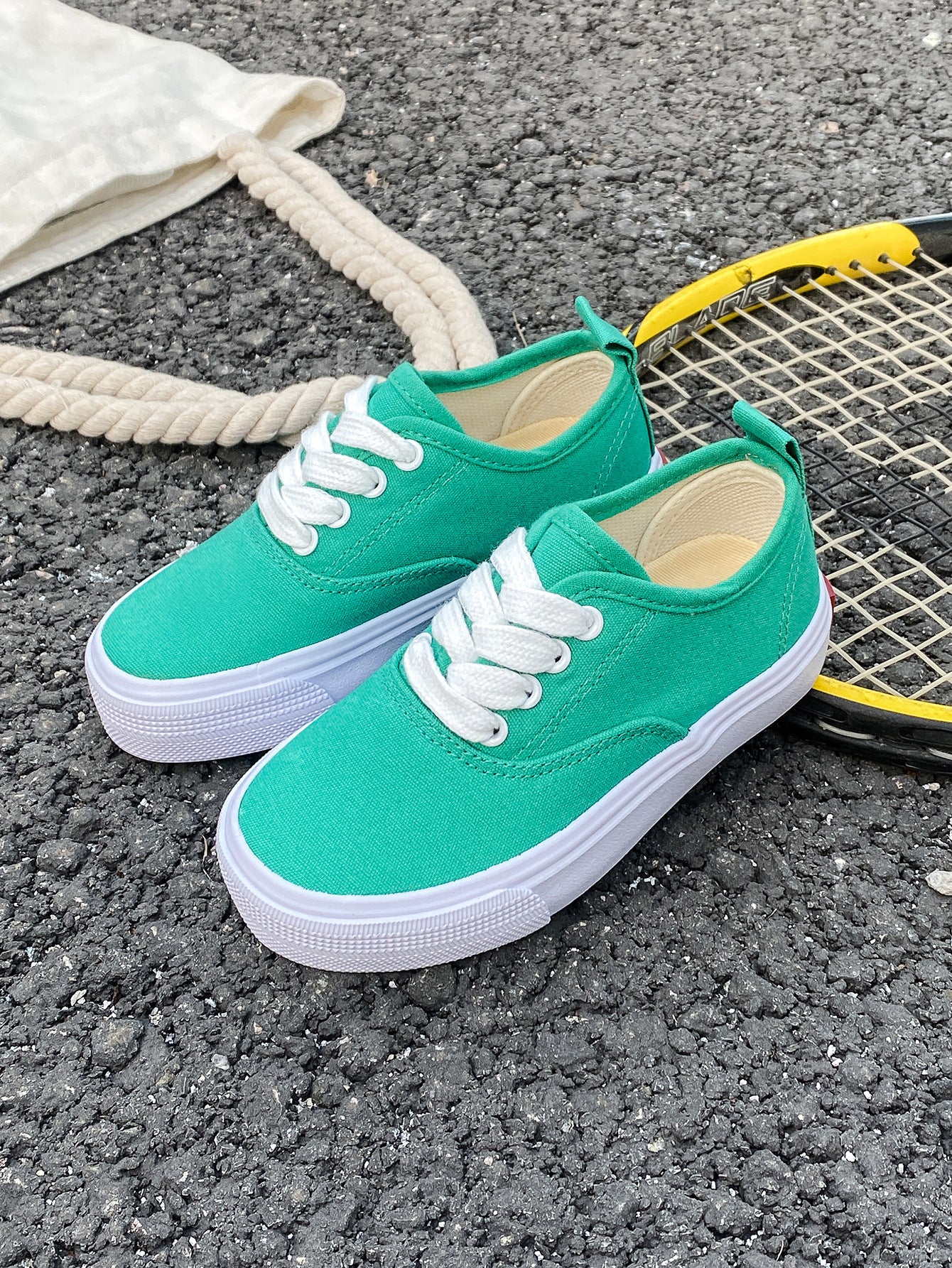 Kid's Canvas Lace-up Shoes