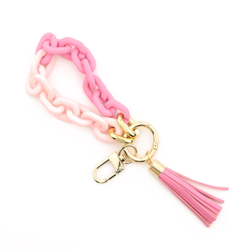 Wristlet Link Keychain Key Ring Bracelet