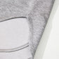 Light Grey Color Block Patchwork V Neck Drawstring Hoodie