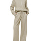 Sweatshirt Wide-leg Sweatpants Casual Set
