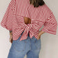 Striped Back Bow Tie T-Shirt