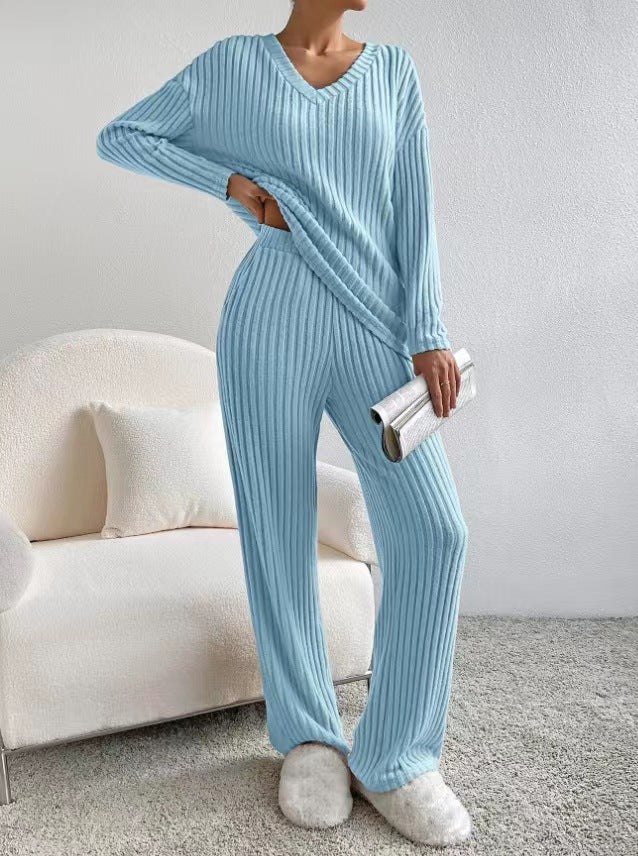 Ribbed Knit Loungewear Set