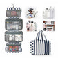 Foldable Hanging Toiletry Bag Wet & Dry Separation Cosmetic Organizer