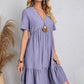 V-neck Flowy Dress-7 Colors