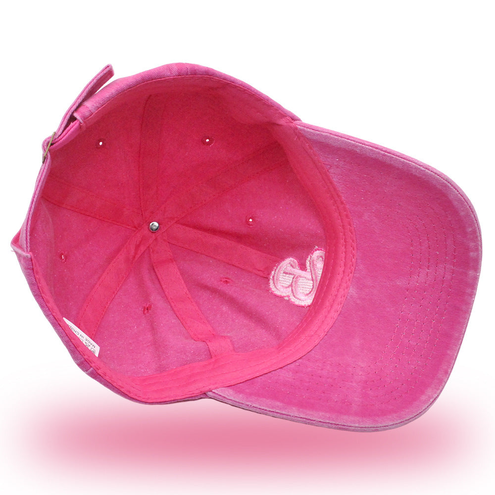 Baseball Cap with Embroidered B