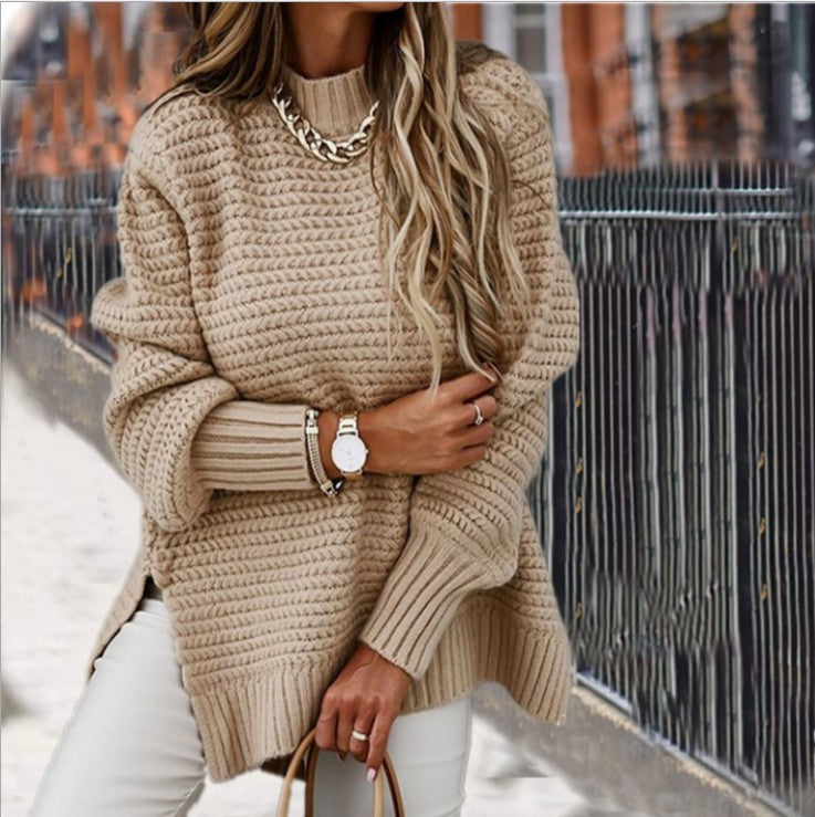 Loose and Relaxed Style Long-sleeved Sweater