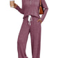V-neck Outerwear Two-piece Pajamas for Women
