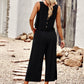 Solid Color Sleeveless Top + Cropped Pants Set