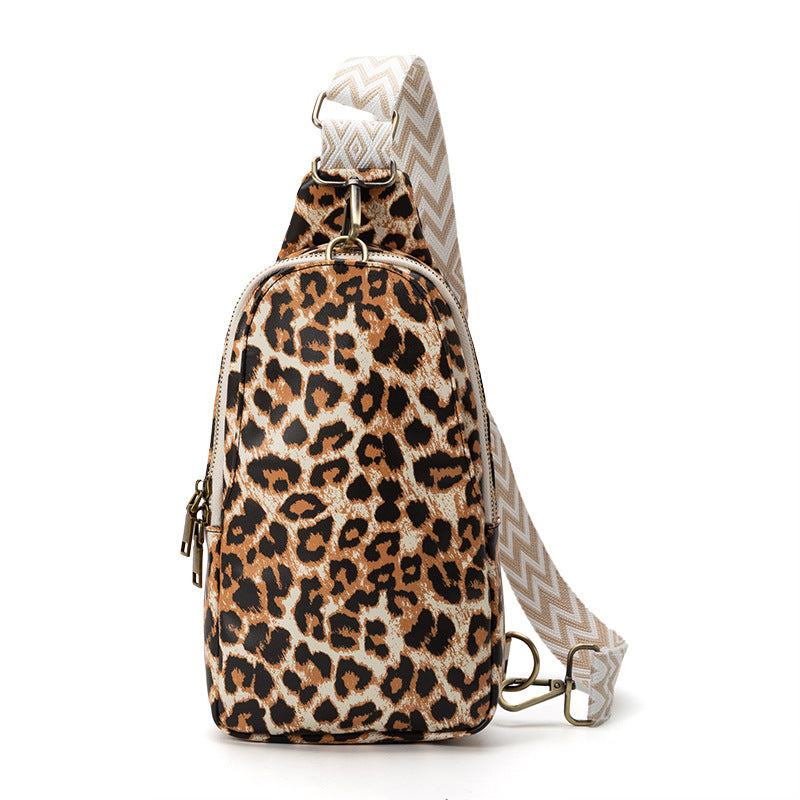 Leopard Print Chest Bag Sling Bag