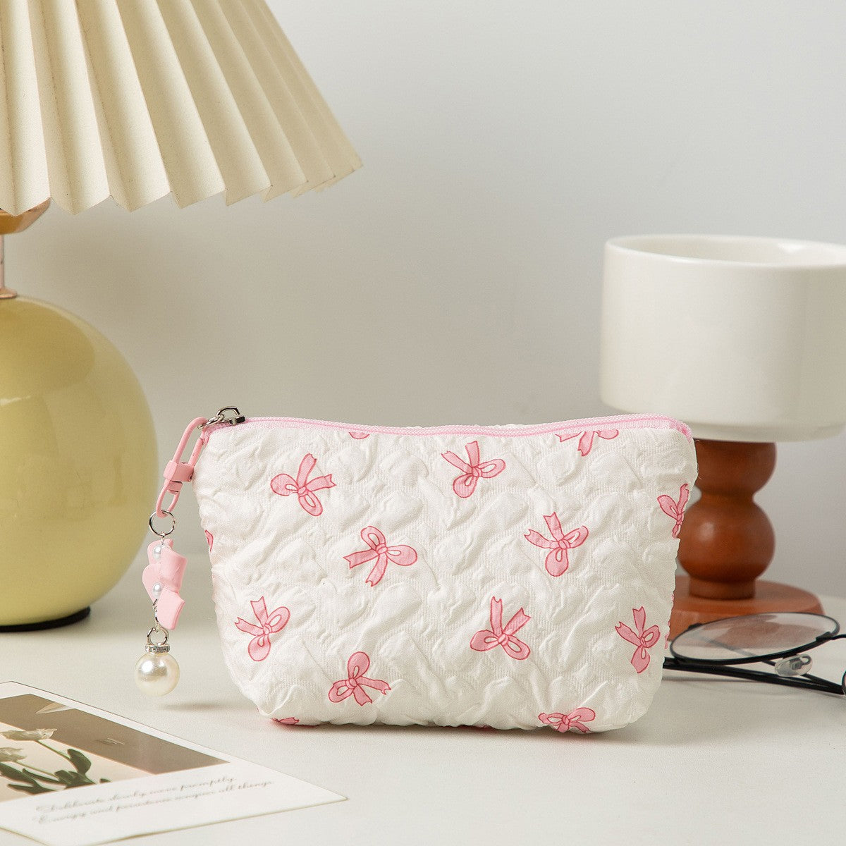 Y2K Quilted Puffy Makeup Bag