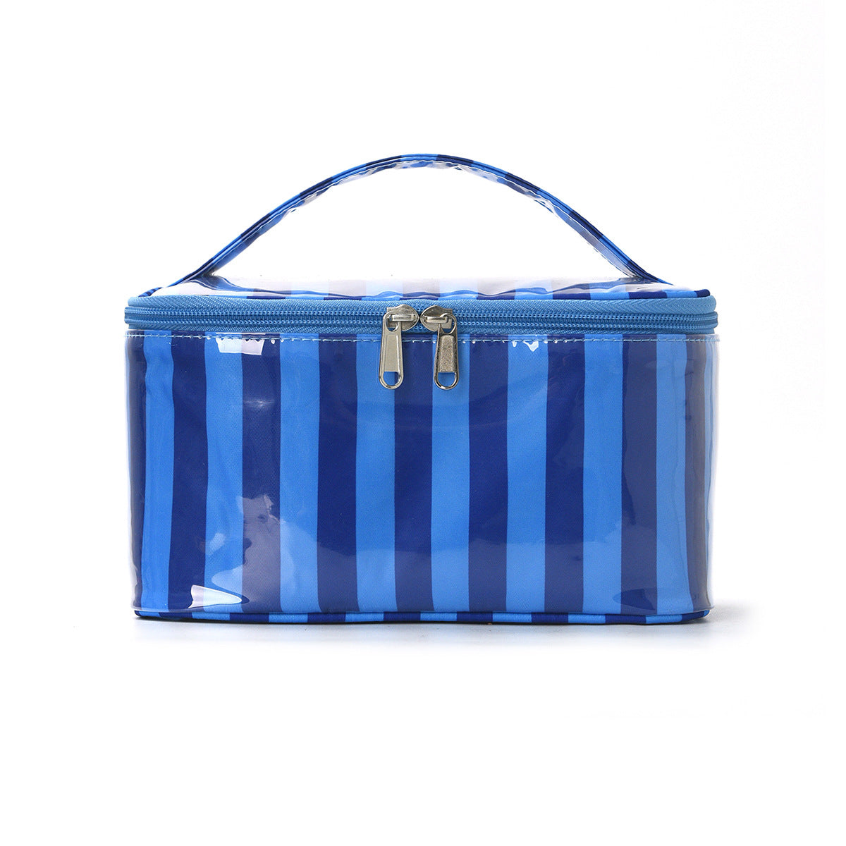 Candy Stripe PVC Cosmetic Bag