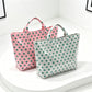 Polka Dot Durable Waterproof PVC Tote Bag